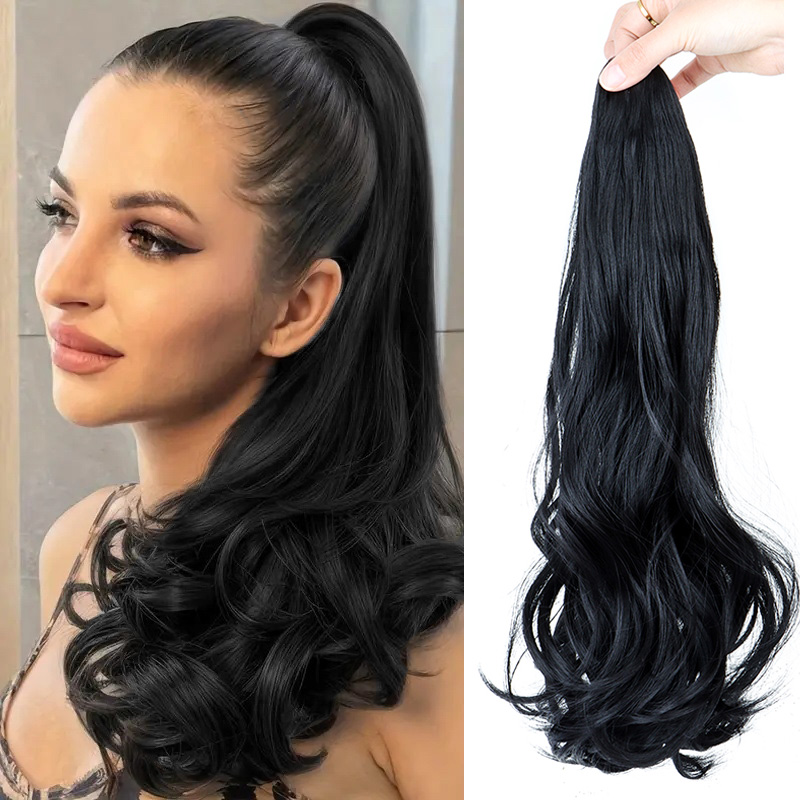 Synthetic Braided Wigs For Black Women - الاصطناعية طويلة مجعد ذيل حصان الشعر