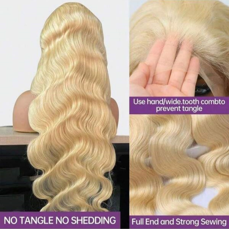 العسل شقراء 613 الجسم موجة بار - مراجعة 613 Blonde Body Wave Lace Front Wig وسعره