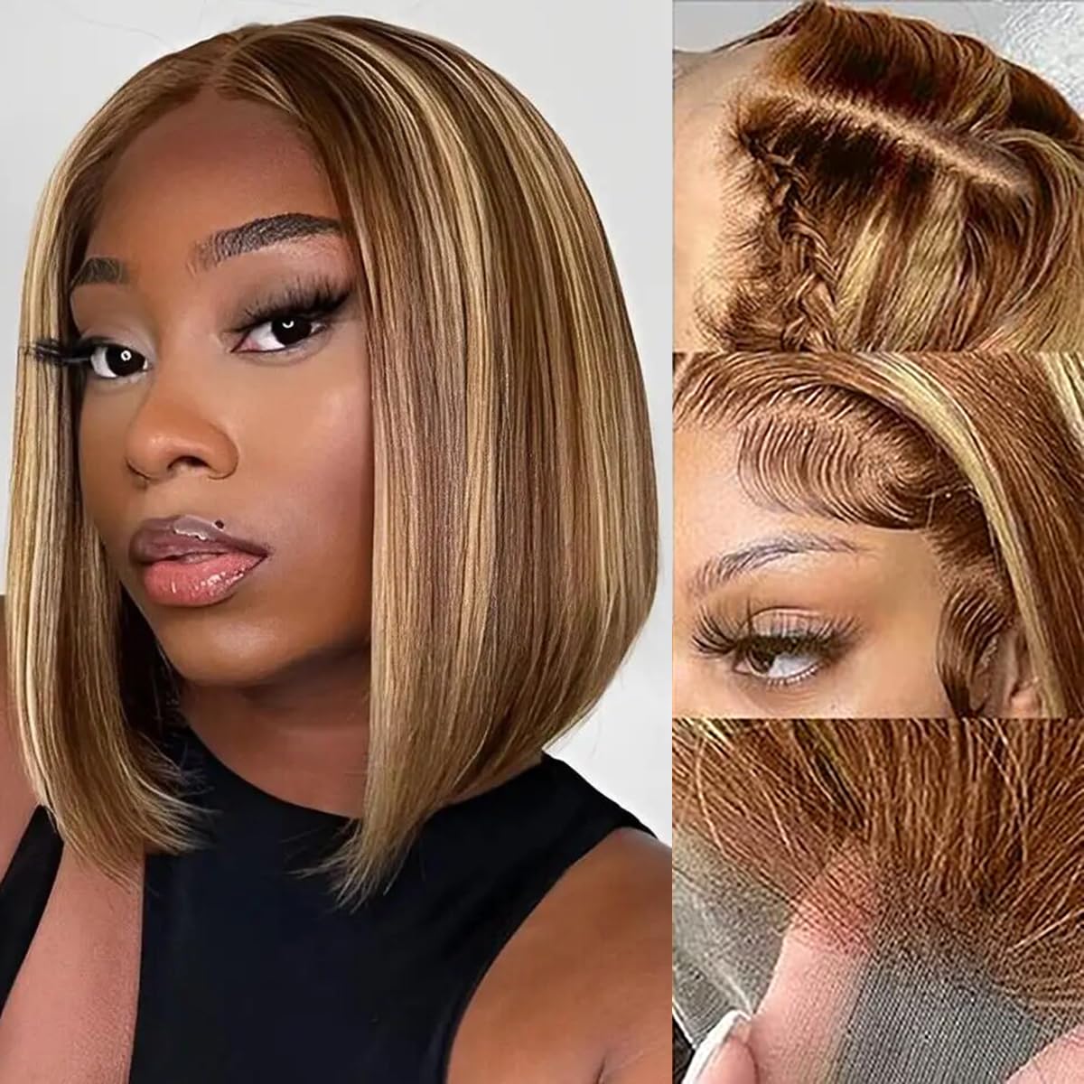 باروكة بوب من الشعر الطبيعي 13 - مراجعة Pre Parted 13X4 Lace Front Bob Wig وسعره