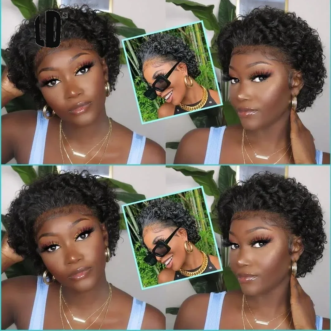 شعر مستعار بيكسي كت بلون 99J،  - مراجعة Short Pixie Cut Wig Human Hair Cheap وسعره