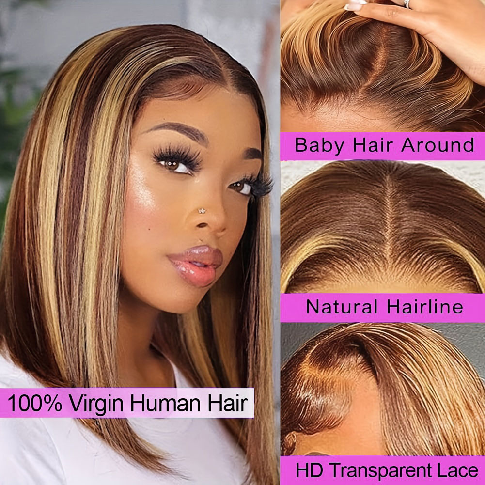 باروكة شعر بشري قصيرة مستقيمة  - مراجعة Glueless Wear And Go Human Hair Wig وسعره