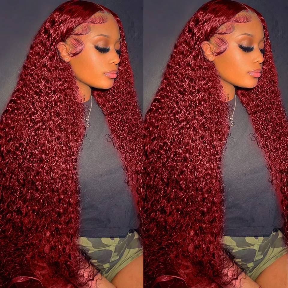 شعر مستعار بشري مموج عميق بلون - مراجعة Human Hair Wigs وسعره