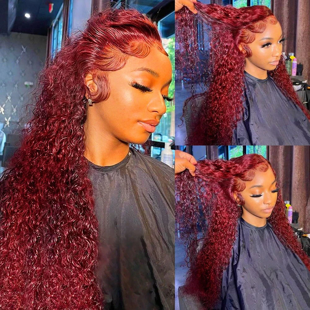 شعر مستعار بشري مموج عميق بلون - مراجعة Human Hair Wigs وسعره