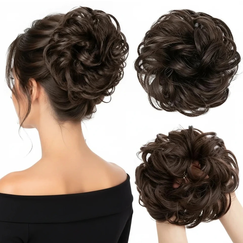 إكسسوار شعر أنيق على شكل كعكة  - مراجعة Claw Clip Messy Bun Hair Piece وسعره