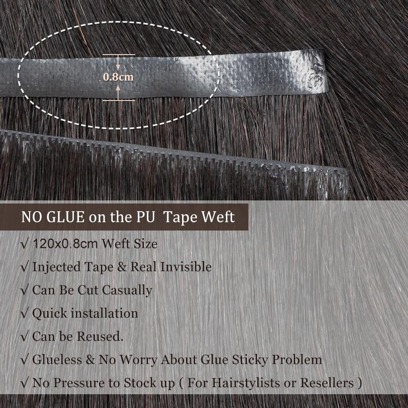 غير مرئية طويلة الشريط بولي لح - مراجعة Invisible Tape In Extensions Real Hair وسعره