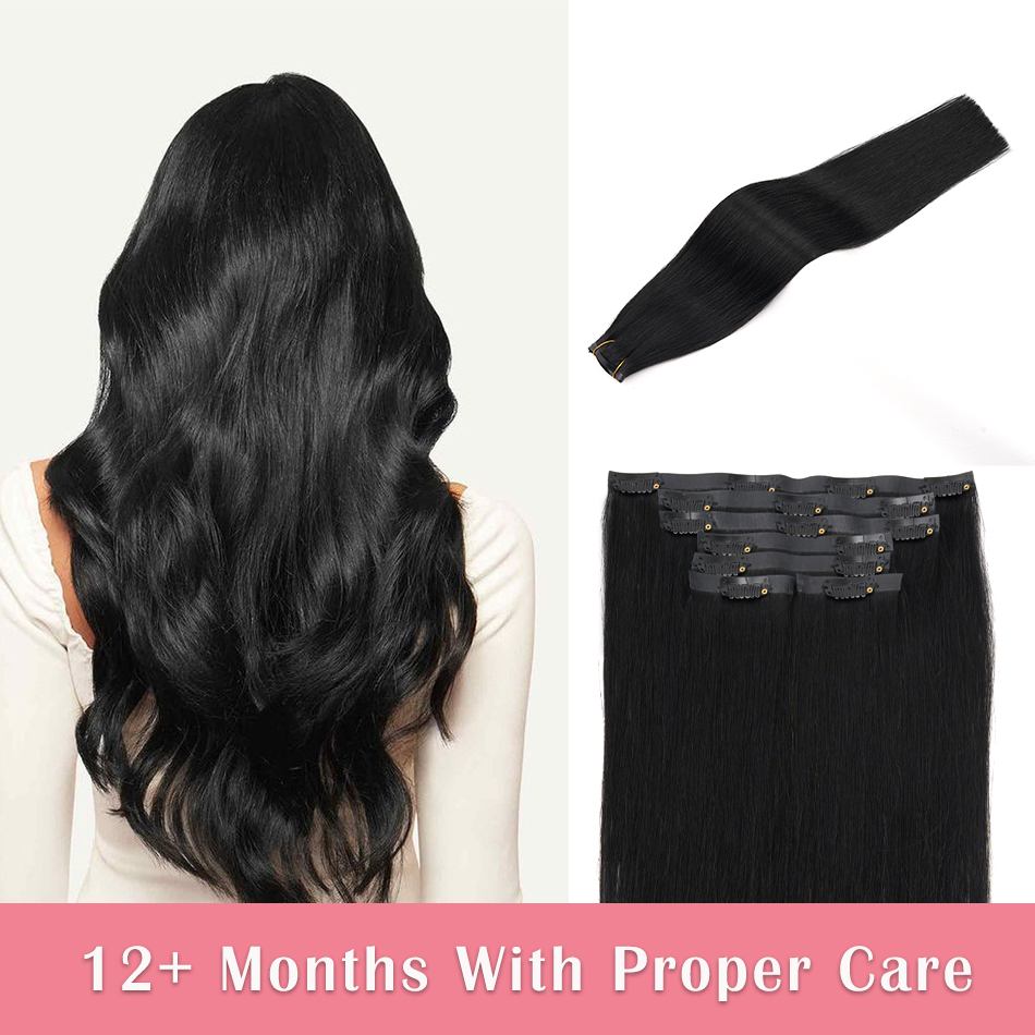 وصلات شعر طبيعية بدون خياطة، ش - مراجعة Seamless Clip In Hair Extensions Human Hair وسعره
