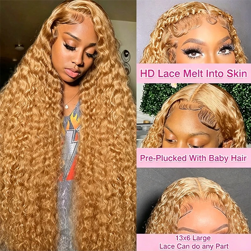34 38 بوصة العسل شعر مستعار أش - مراجعة Hd Lace Frontal Wig Human Hair Pre Plucked وسعره