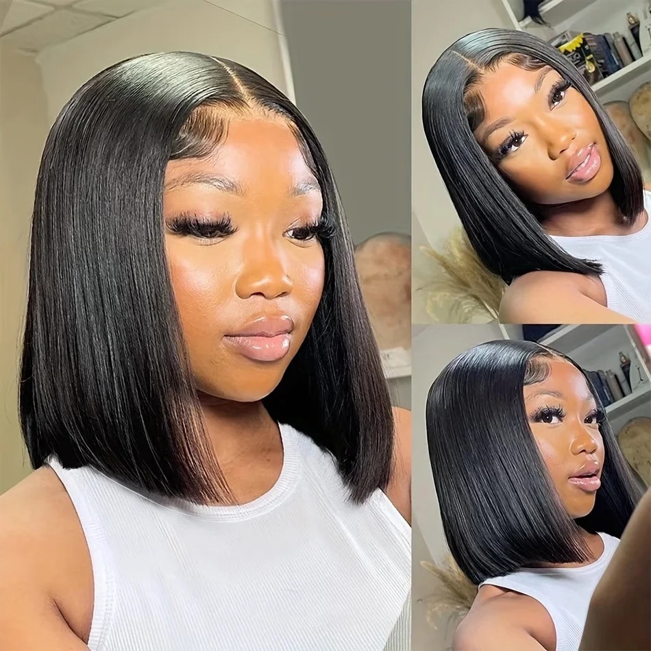 باروكة بوب من الشعر الطبيعي قص - مراجعة Glueless Wear And Go Human Hair Wig وسعره
