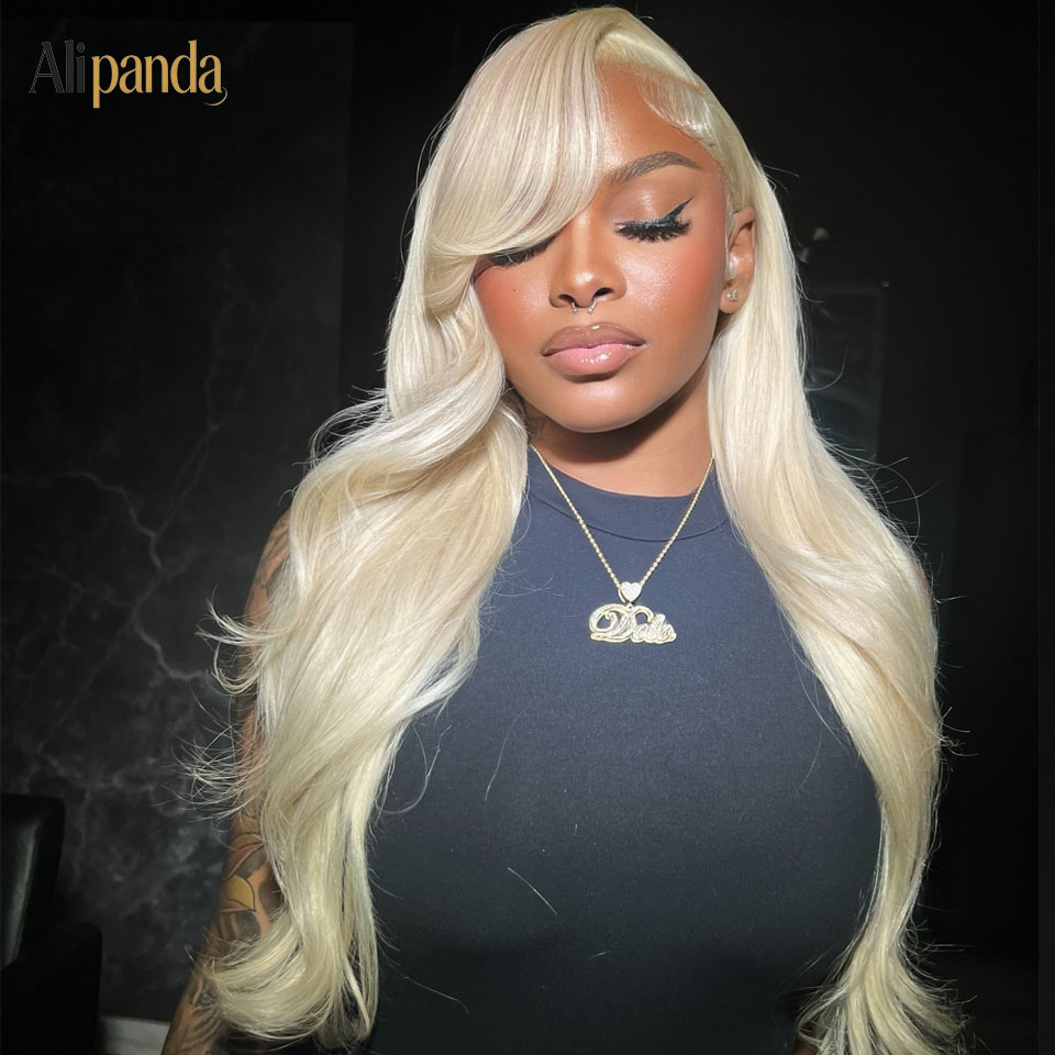 باروكة شعر بشري مموج بكثافة 20 - مراجعة 613 Blonde Body Wave Lace Front Wig وسعره