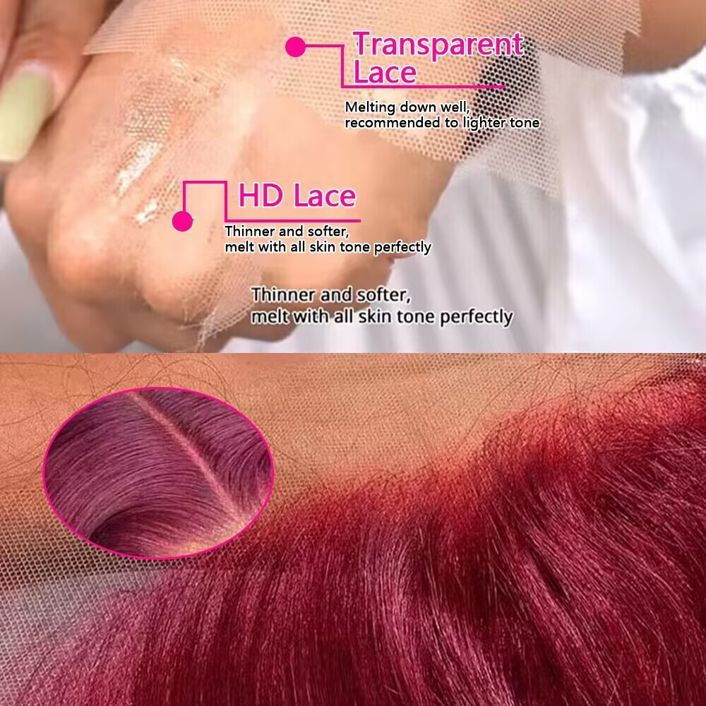 شعر مستعار بشري مموج عميق بلون - مراجعة Human Hair Wigs وسعره