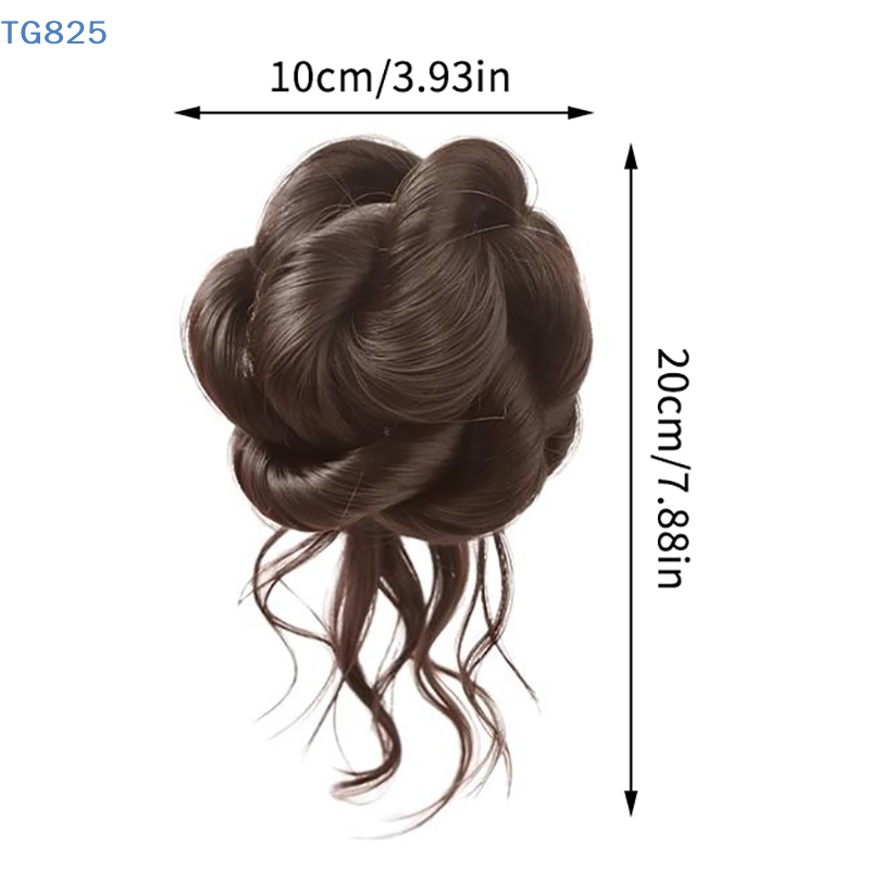【AN】【AN】وصلة شعر صناعية جديدة  - مراجعة Claw Clip Messy Bun Hair Piece وسعره