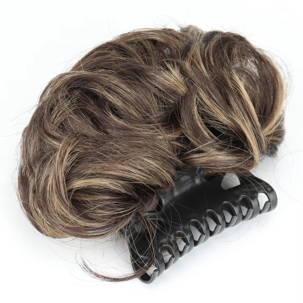 مشبك شعر صناعي مموج لتسريحة شع - مراجعة Claw Clip Messy Bun Hair Piece وسعره