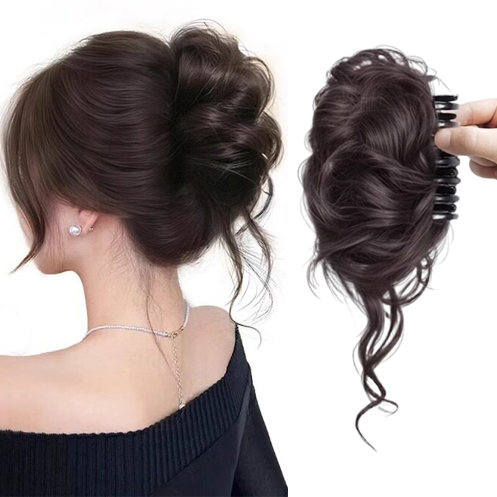 قطعة واحدة من إكسسوارات الشعر  - مراجعة Claw Clip Messy Bun Hair Piece وسعره