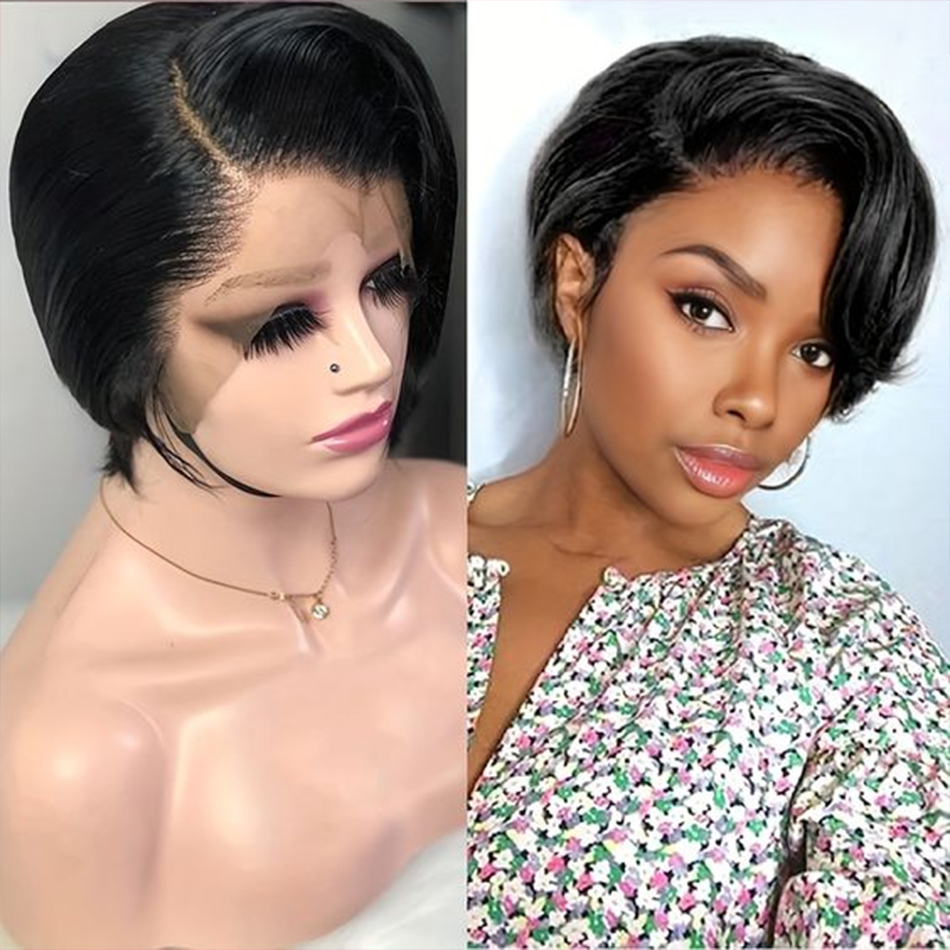 عابث قطع الباروكات الشعر البشر - مراجعة Short Pixie Cut Wig Human Hair Cheap وسعره